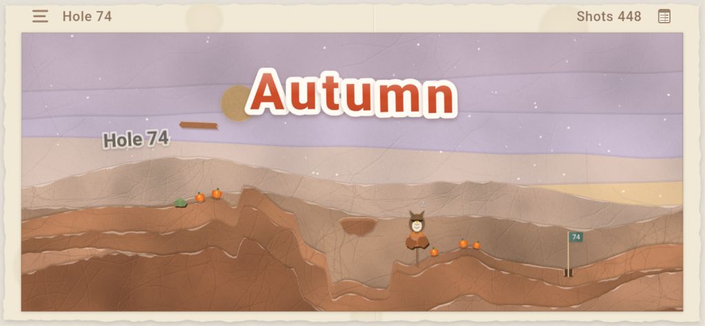 Paper Golf — Autumn course